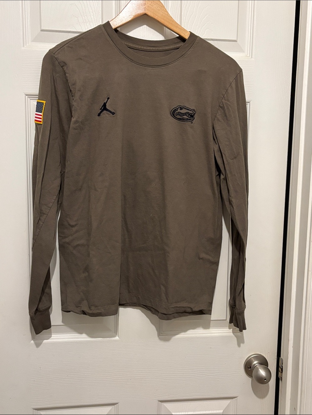 Nike Men's Jordan Brand Olive Florida Gators Military Pack Long Sleeve T-Shirt